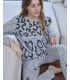 PIJAMA MUJER CORAZONES MASSANA