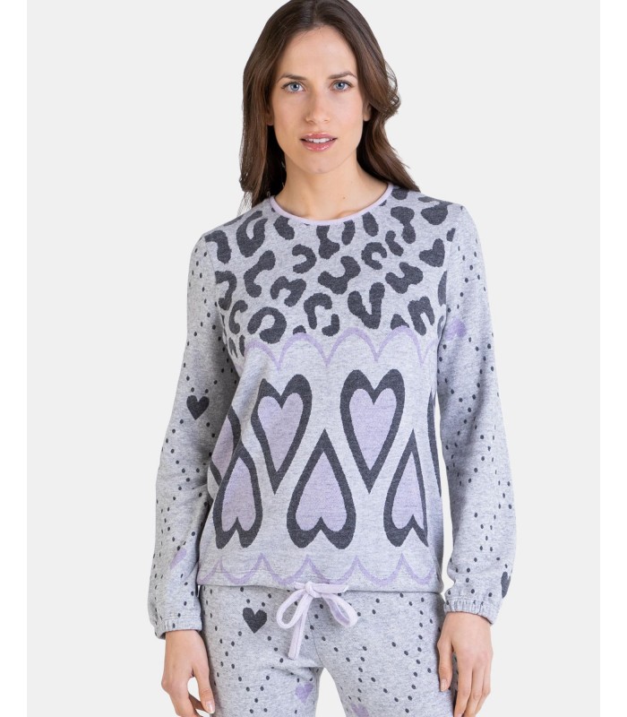PIJAMA MUJER CORAZONES MASSANA