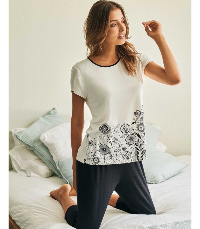 PIJAMA MUJER PIRATA FLORES MASSANA