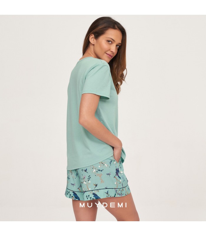 PIJAMA M/C FLORAL MUJER MUYDEMI