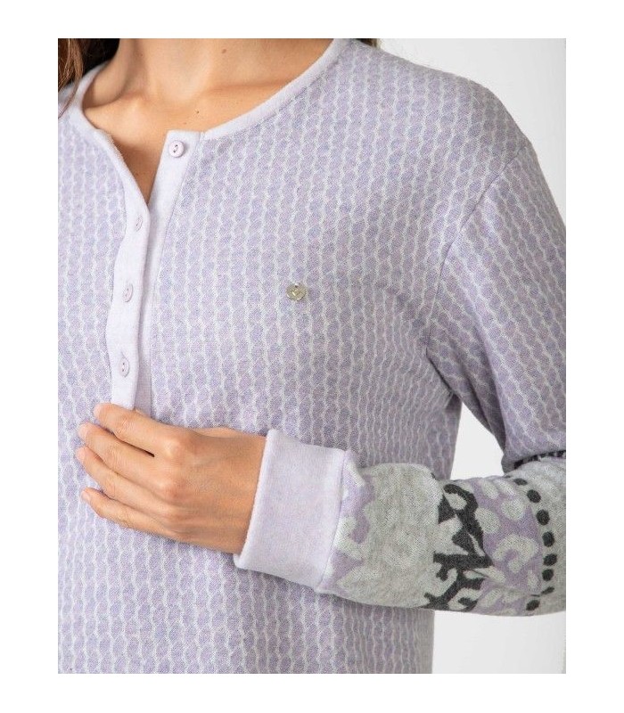 CAMISÓN MANGA LARGA JACQUARD MUJER MASSANA