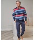 PIJAMA HOMBRE RAYAS TERCIOPELO MASSANA