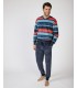 PIJAMA HOMBRE RAYAS TERCIOPELO MASSANA