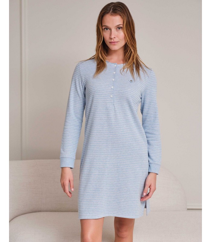 CAMISÓN MUJER MICROLISTADO MASSANA