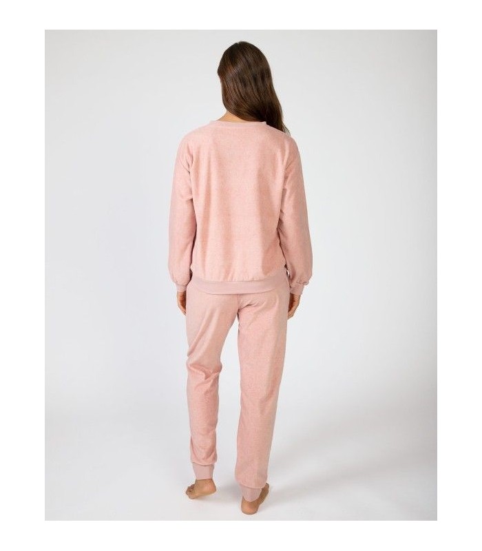 PIJAMA MUJER LISO TERCIOPELO MASSANA