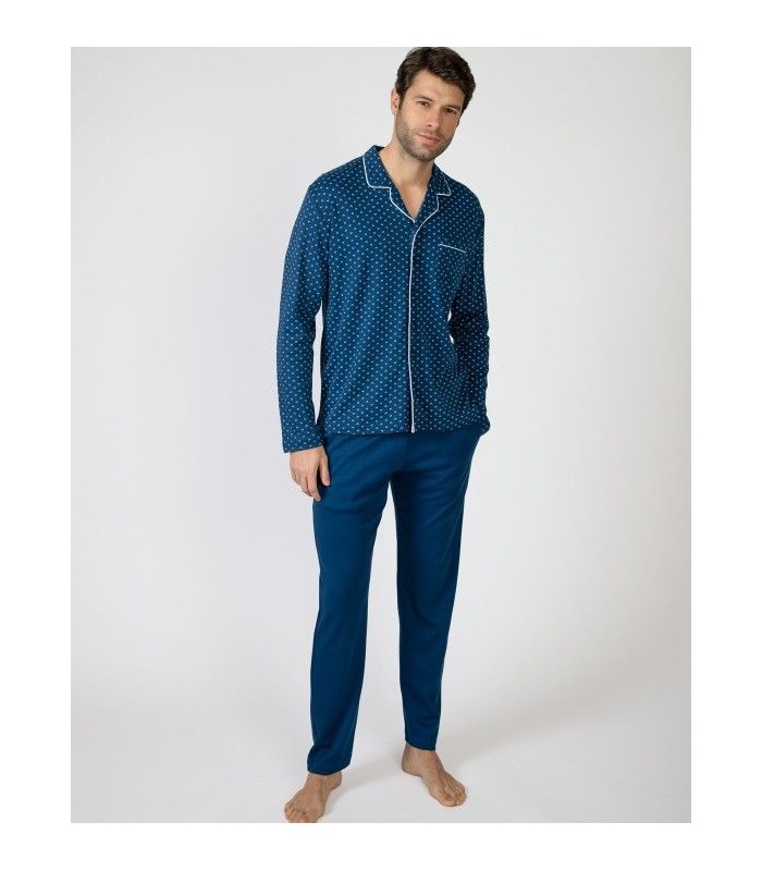 PIJAMA HOMBRE PUNTO ABIERTO MASSANA