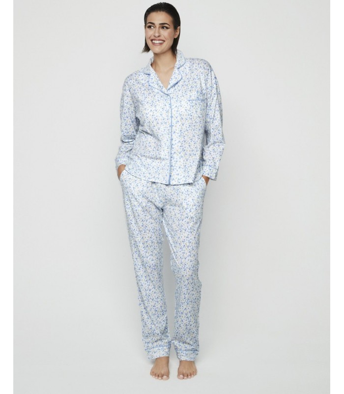 PIJAMA MUJER ABIERTO FLOWERS SELMARK