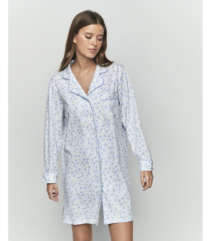CAMISÓN MUJER ABIERTO FLOWERS SELMARK