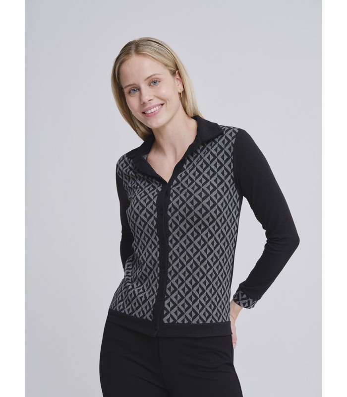 BLUSA MUJER ABIERTA ESTAMPADA AZAY