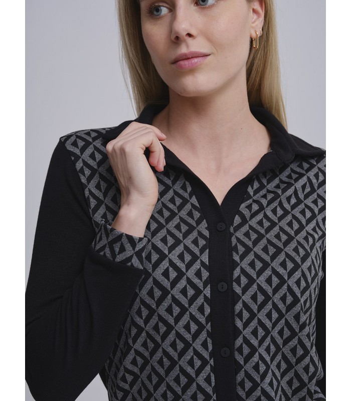 BLUSA MUJER ABIERTA ESTAMPADA AZAY