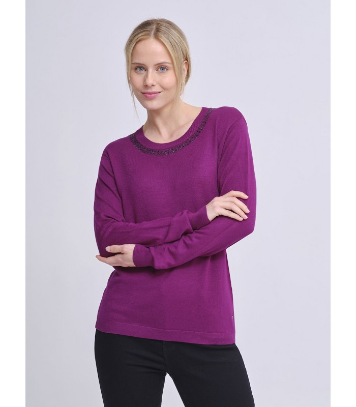 JERSEY MUJER PIEDRAS CUELLO AZAY