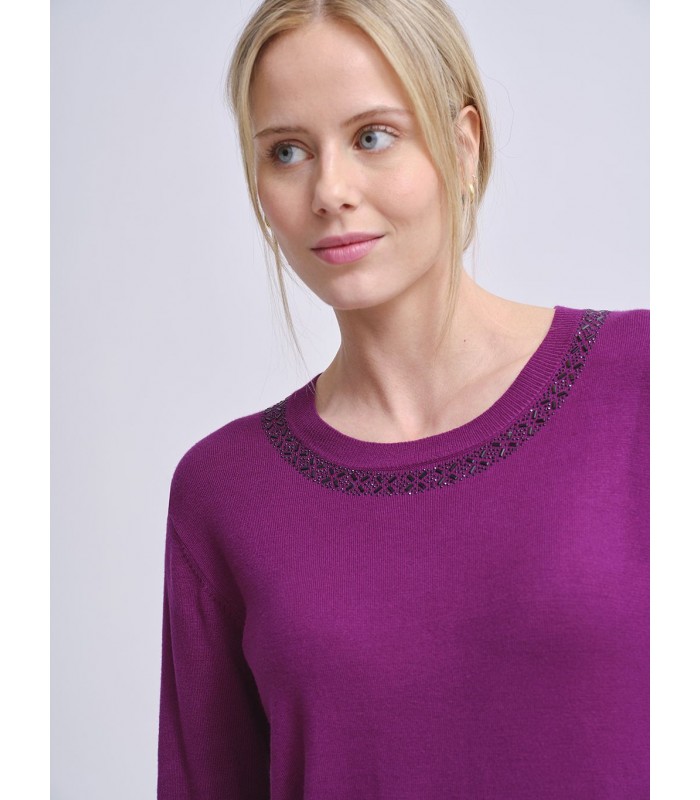 JERSEY MUJER PIEDRAS CUELLO AZAY