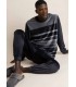 PIJAMA VELVET STRIPE HYPE HOMBRE ADMAS
