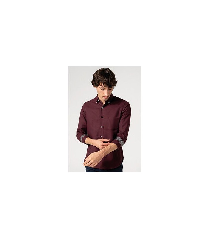 CAMISA M/L SEMI LISA F25205W DARIO BELTRAN