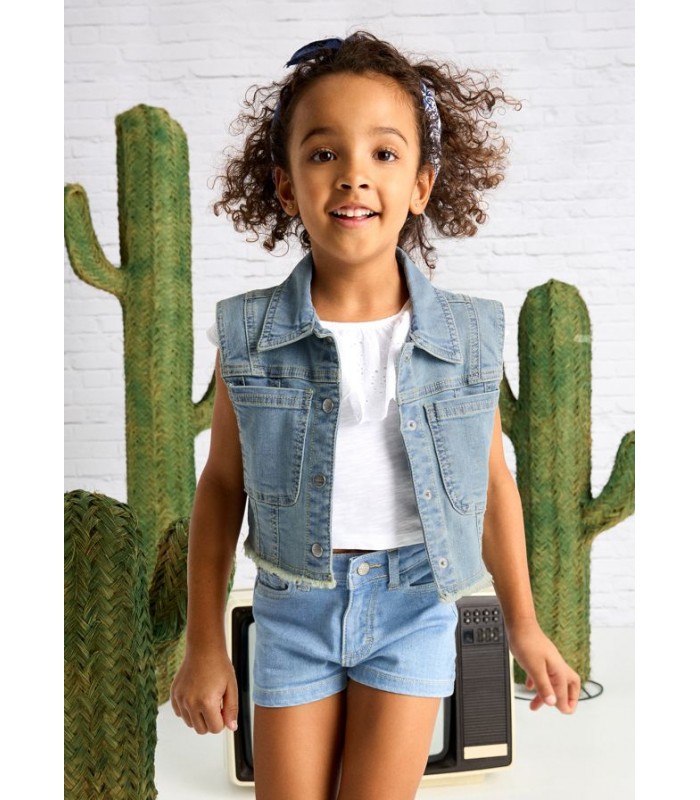 SHORT DENIM BÁSICO NIÑA MAYORAL