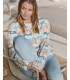 PIJAMA MUJER FLORES MASSANA