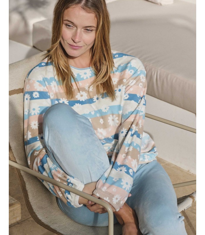 PIJAMA MUJER FLORES MASSANA