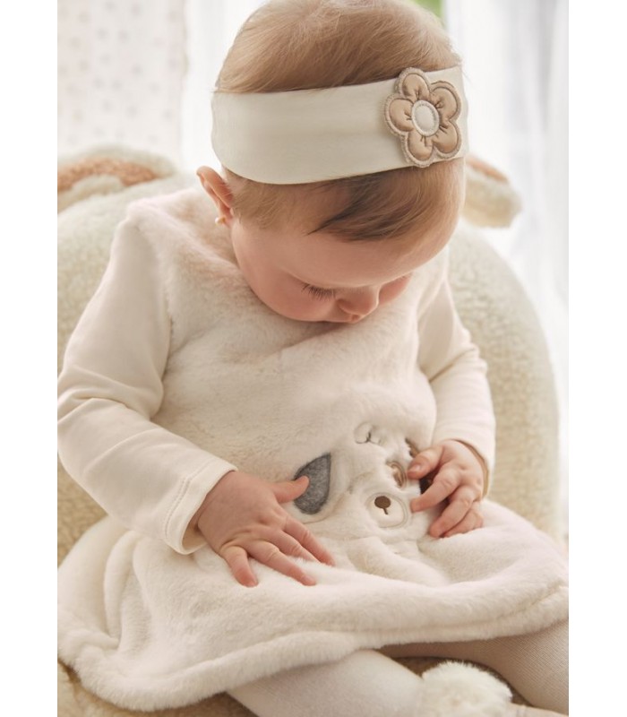 VESTIDO Y DIADEMA BEBE NIÑA MAYORAL