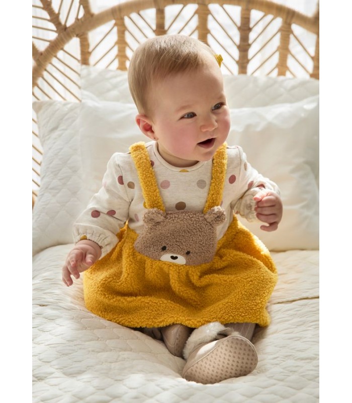 VESTIDO BEBE NIÑA OSITO MAYORAL
