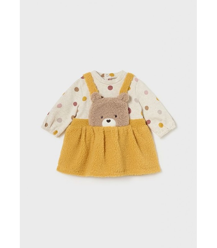 VESTIDO BEBE NIÑA OSITO MAYORAL