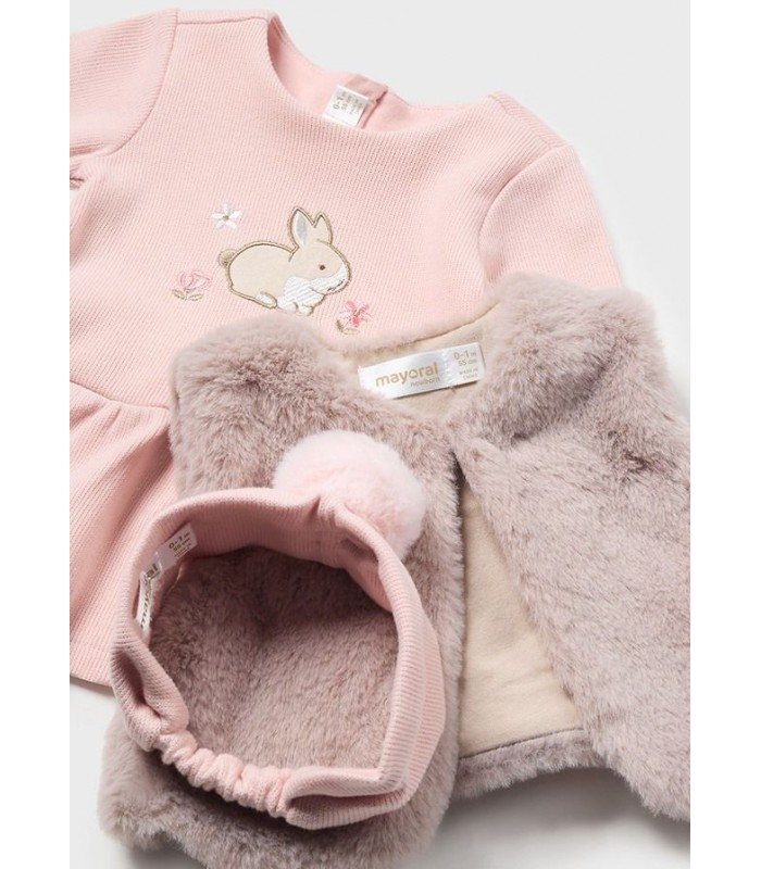 VESTIDO CHALECO BEBE NIÑA MAYORAL