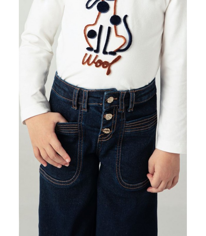 JEANS NIÑA CROPPED FLARED MAYORAL