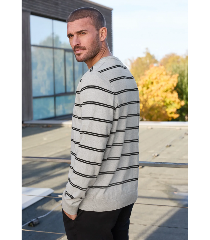 SUÉTER BÁSICO RAYAS HOMBRE STREET ONE