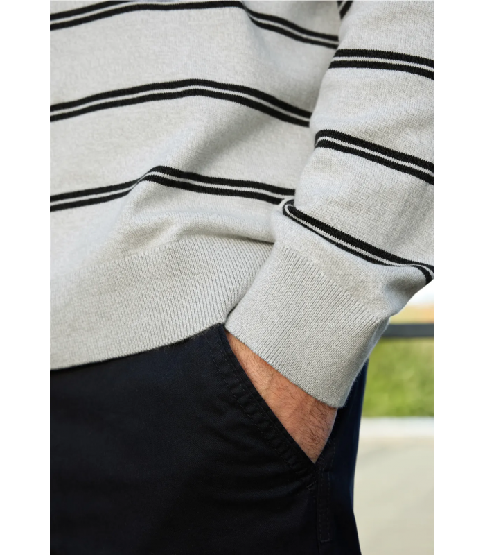 SUÉTER BÁSICO RAYAS HOMBRE STREET ONE