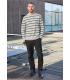 SUÉTER BÁSICO RAYAS HOMBRE STREET ONE