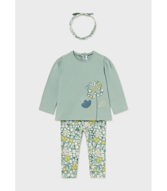 CONJUNTO LEGGINGS BEBE NIÑA FLOR