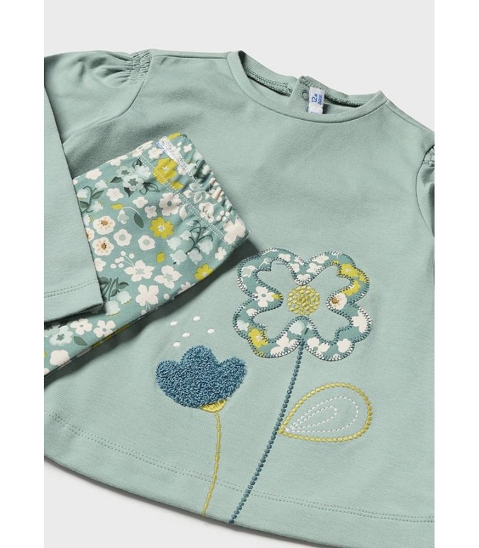 CONJUNTO LEGGINGS BEBE NIÑA FLOR