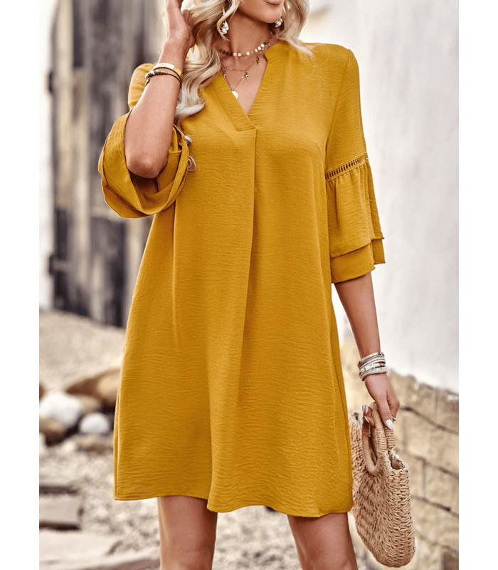 VESTIDO LISO MUJER NARA