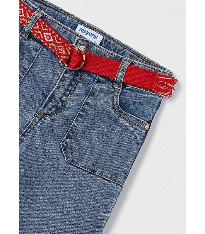 JEANS CON CINTURÓN NIÑA MAYORAL