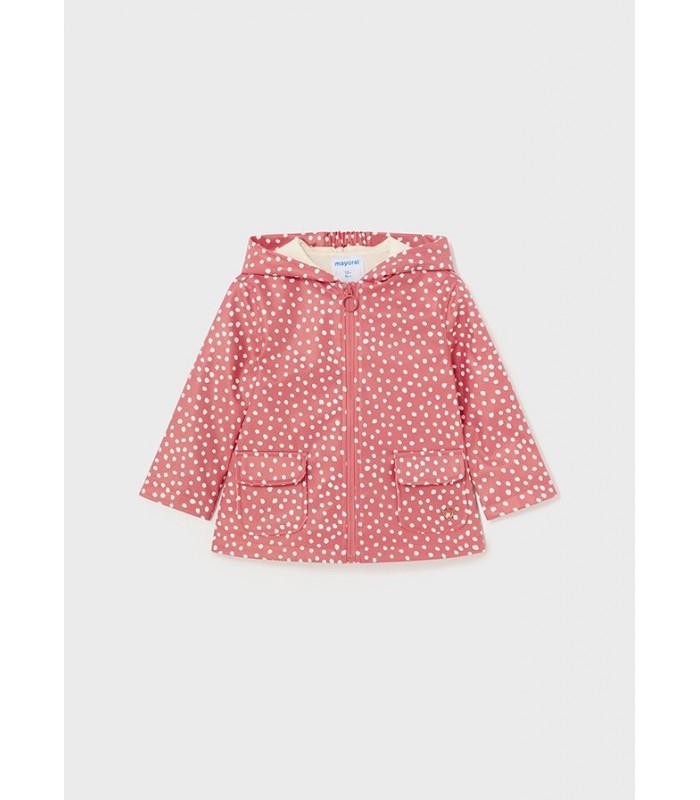 CHUBASQUERO ESTAMPADO TOPOS BEBE