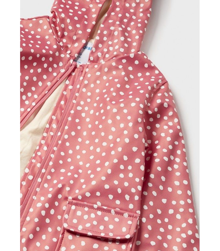 CHUBASQUERO ESTAMPADO TOPOS BEBE