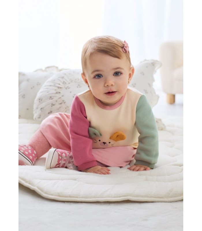 VESTIDO FELPA BEBÉ NIÑA MAYORAL