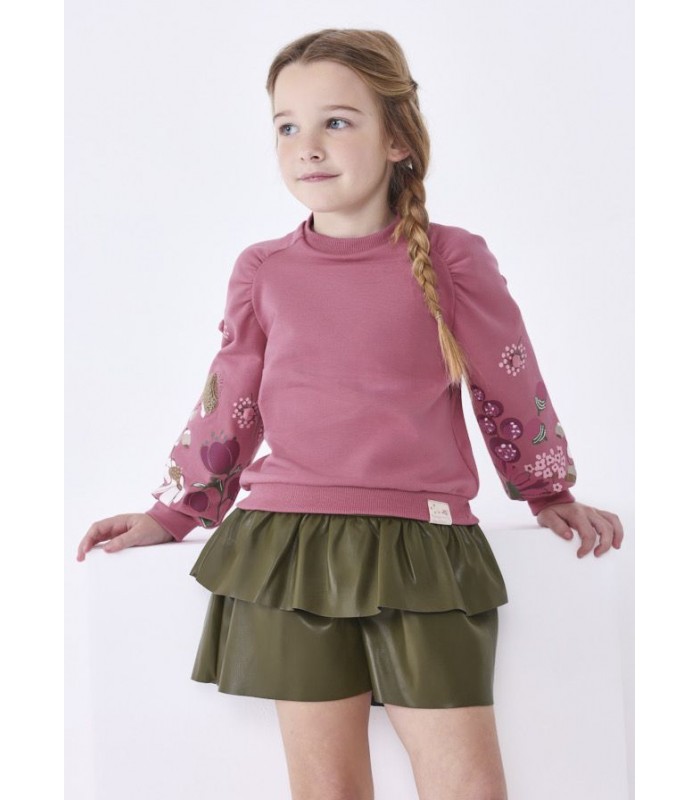 SUDADERA NIÑA FLORES MANGA MAYORAL