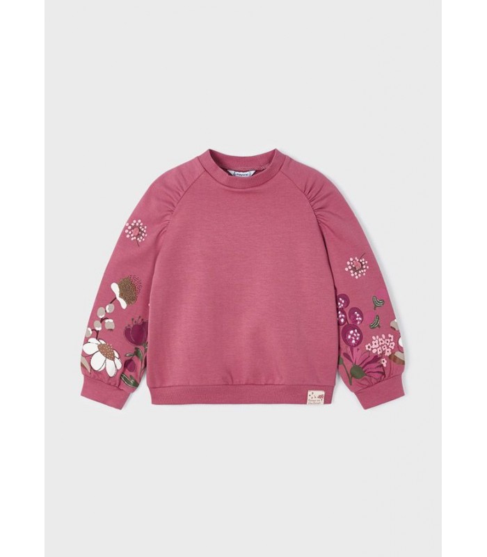 SUDADERA NIÑA FLORES MANGA MAYORAL