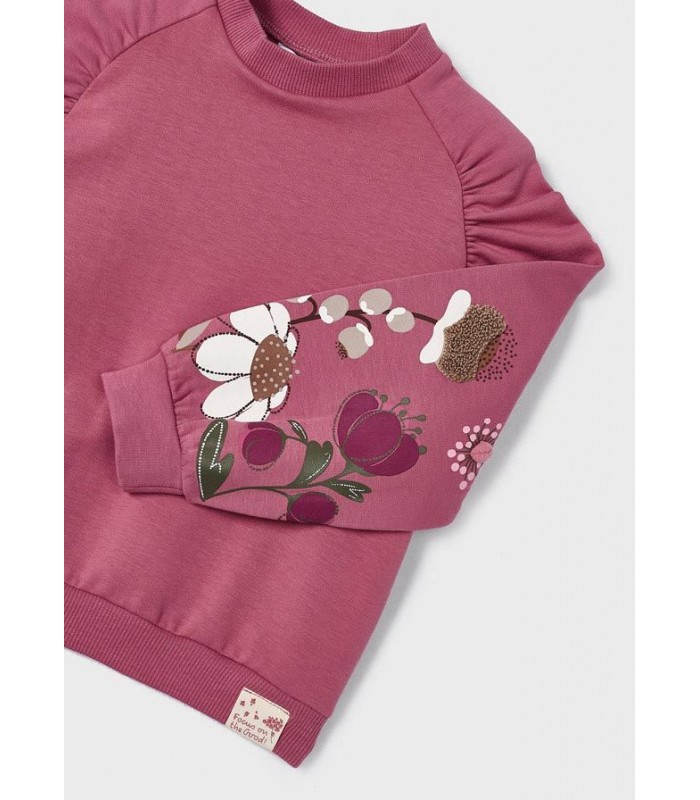 SUDADERA NIÑA FLORES MANGA MAYORAL