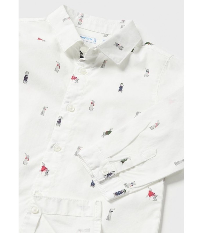 CAMISA BÉBE NIÑO PERROS MAYORAL