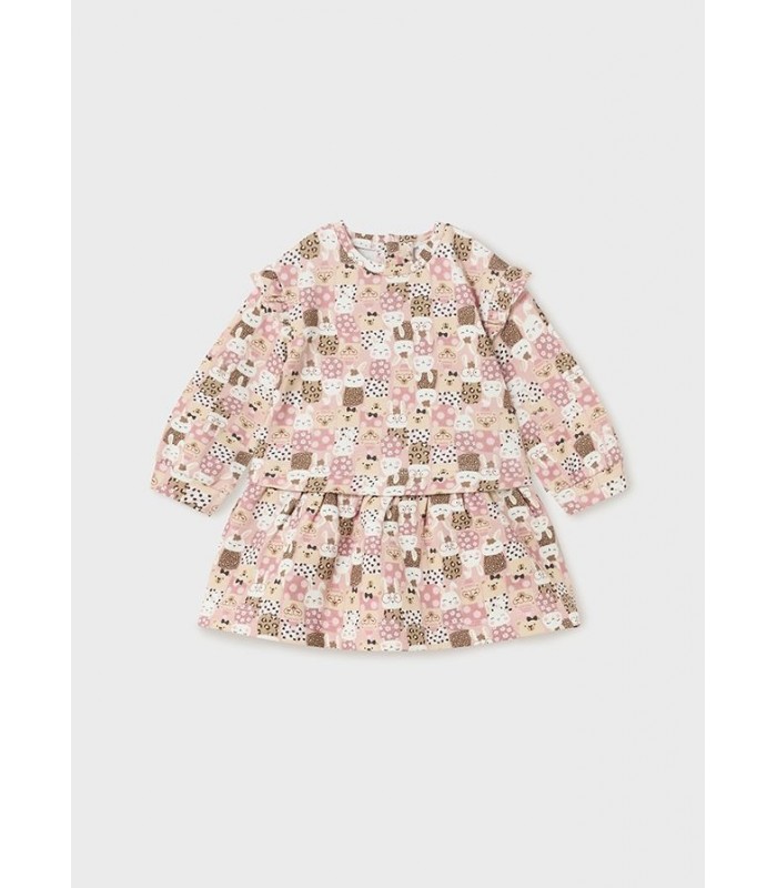 VESTIDO BEBÉ NIÑA ANIMALES MAYORAL
