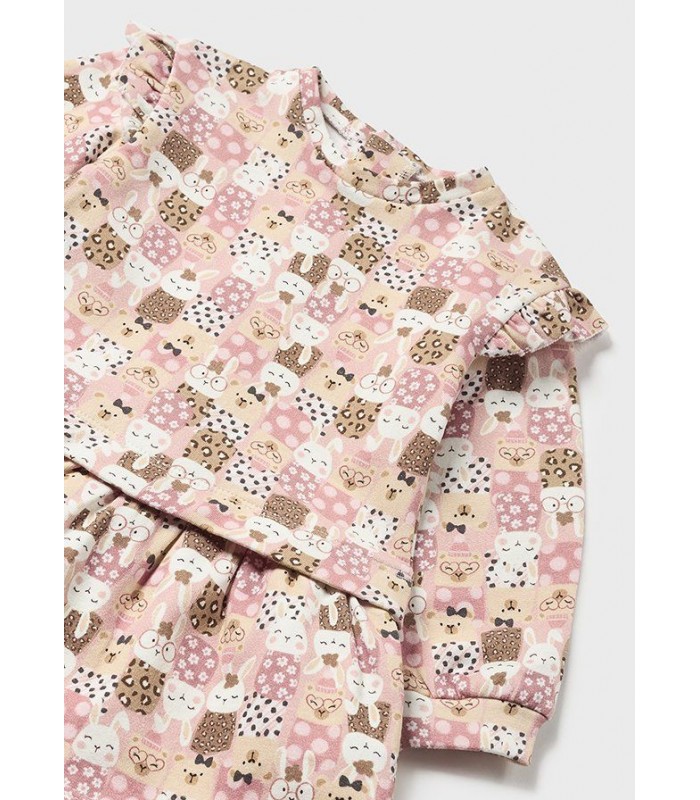 VESTIDO BEBÉ NIÑA ANIMALES MAYORAL
