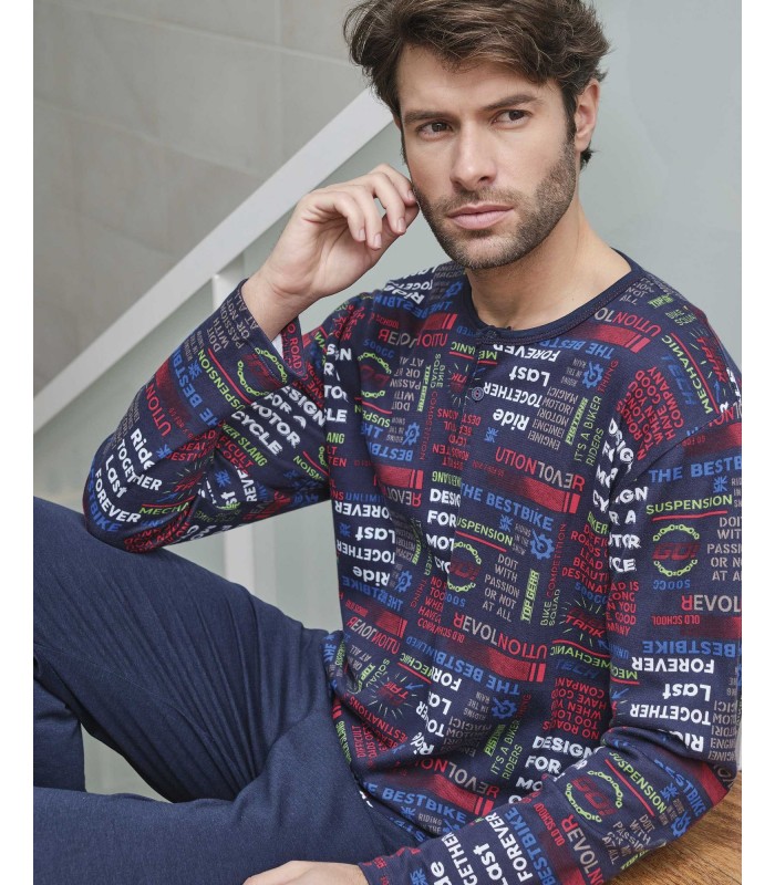 PIJAMA HOMBRE LETRAS MASSANA