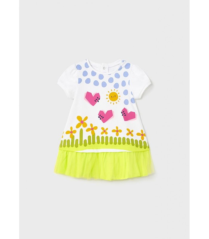 VESTIDO PUNTO TUL BEBÉ NIÑA MAYORAL