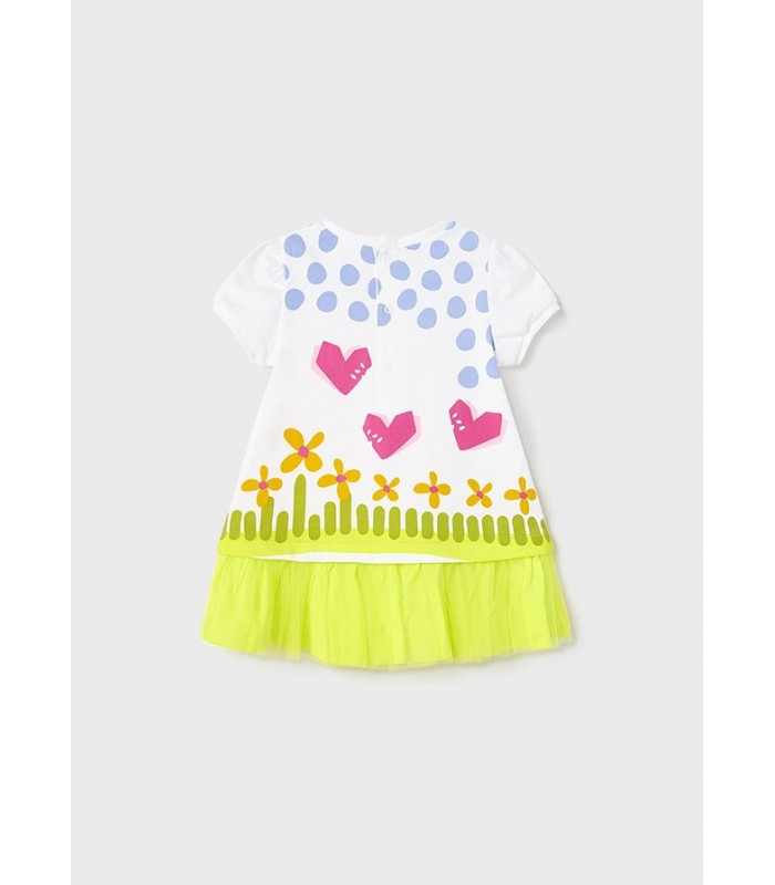 VESTIDO PUNTO TUL BEBÉ NIÑA MAYORAL