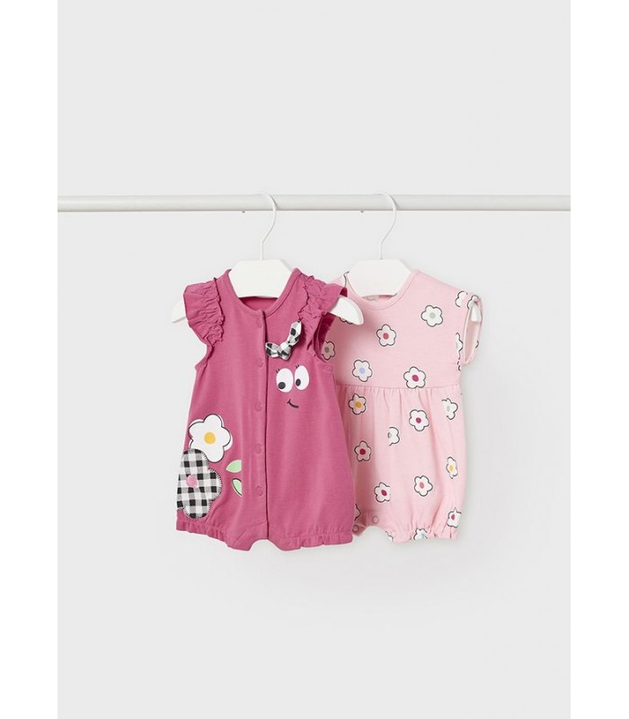 PACK DOS PELELES BEBÉ NIÑA FLOR MAYORAL