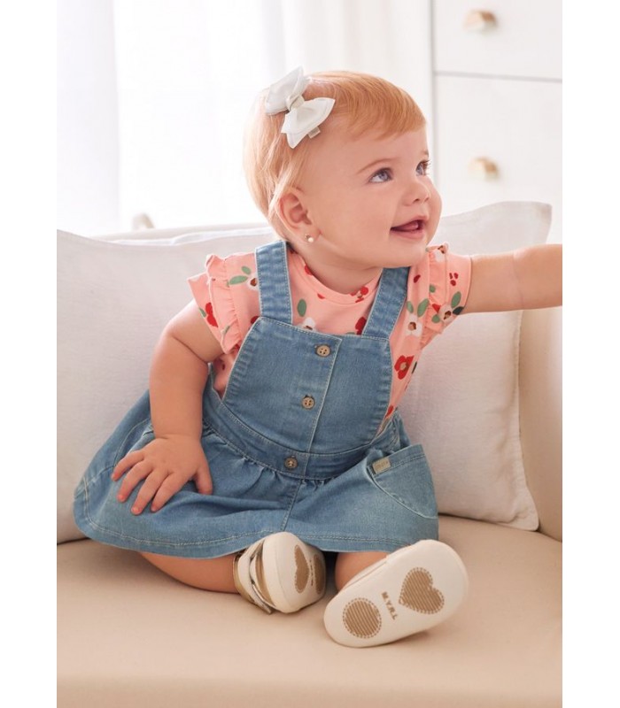 CONJUNTO FALDA PETO BEBÉ NIÑA MAYORAL