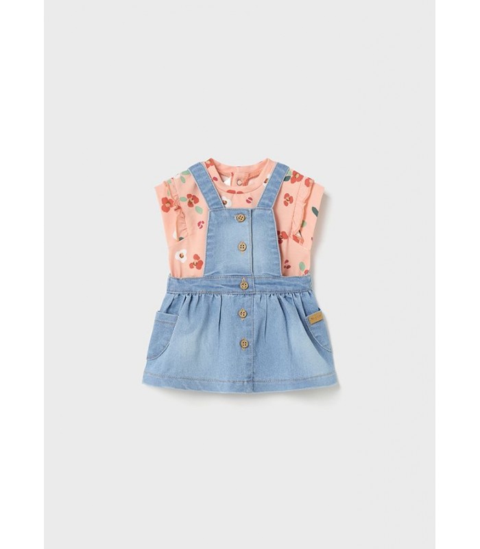CONJUNTO FALDA PETO BEBÉ NIÑA MAYORAL