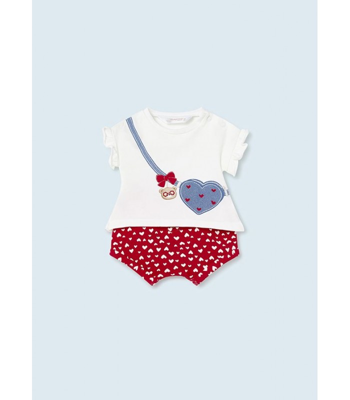 PACK DOS CONJUNTO BEBÉ NIÑA OSO MAYORAL