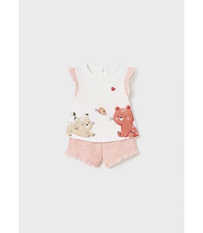 PACK DOS CONJUNTOS BEBÉ NIÑA GATOS MAYORAL